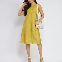 pink fort Women Polka-Dot Print A-Line Dress image 4