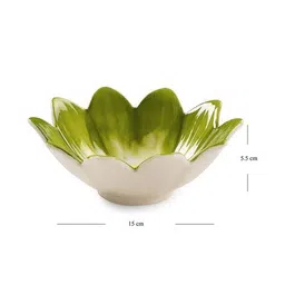 pure home and living Porcelain Hand Painted Flower Bowl image 4