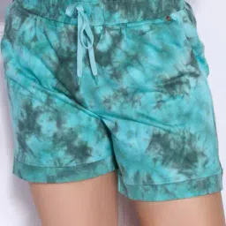 cupid Women Tie & Dyed Relaxed Fit Shorts image 4
