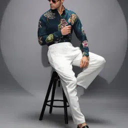 campus sutra Men Graphic Regular Fit Shirt image 4