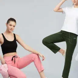 blinkin Women Pack of 2 Fitted Trackpants with Insert Pockets image 4