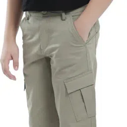 rare ones Boys Flat-Front Relaxed Fit Trousers image 4