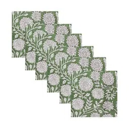 handicraft-palace 6 Pieces Floral Printed Dinner Table Napkins image 4
