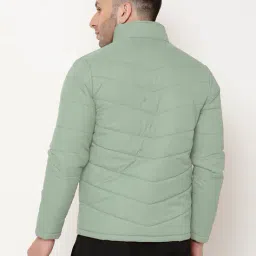 9ty3ree Men Quilted Regular Fit Puffer Jacket image 4