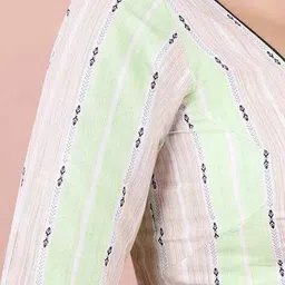 rene Women Striped Front-Open Blouse image 4