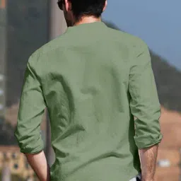 be active x ag Men Regular Fit Short Kurta with Patch Pocket image 4