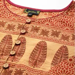 molcha by babita singh Women Floral Print Front-Open Blouse image 4