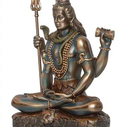 ecraftindia Lord Shiva Padmasana Decorative Figurine image 4