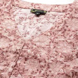 indie picks Floral Print V-Neck Front Open Blouse image 4