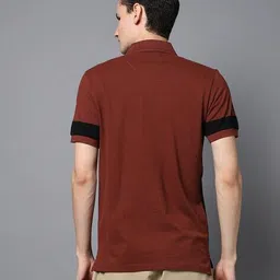 u.s. polo assn. Men Colourblock Slim Fit Polo T-Shirt image 4