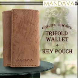 mandava Men Tri-Fold Wallet with Key Pouch image 4
