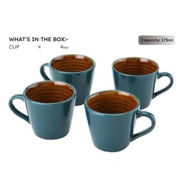 bodhi house Set of 4 Microwaveable Ceramic Cups image 4