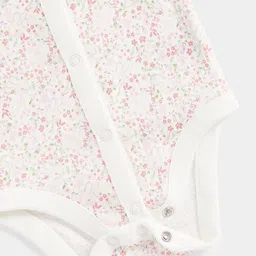 mothercare Pack of 3 My First Pink Popper Onesies image 4