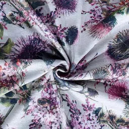 klotthe Floral Cotton Double Bed Cover with 2 Pillow Covers image 4