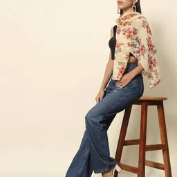 trend arrest Women Floral Scarf image 4