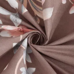 klotthe 300 TC Floral Print Double King Size Bedsheet with Pillow Covers image 4