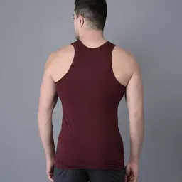 dollar bigboss Men Combed Cotton Vest with Brand Print image 4