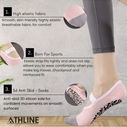 athline Women Ankle-Length Socks image 4
