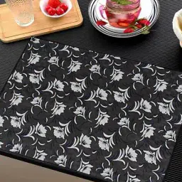 revexo Set of 6 Floral Print Rectangle Placemats image 4