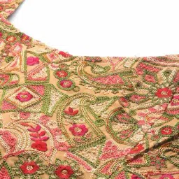 molcha by babita singh Women Embroidered Back Open Blouse image 4