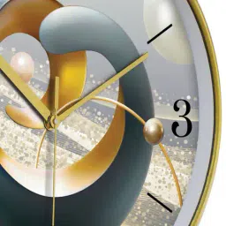 random Printed Round Analogue Wall Clock image 4