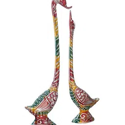 ecraftindia Kissing Swan Couple Handcrafted Decorative Figurine image 4