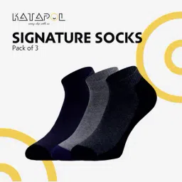 katapol Men Ankle Length Socks Pack of 3 image 4