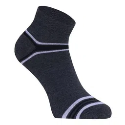 spancia Men Pack of 3 Striped Ankle-Length Socks image 4