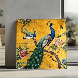 random Oriental Peacock Wall Art Canvas  image 4