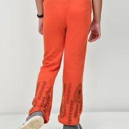 pixie n prince Girls Relaxed Fit Floral Palazzos image 4