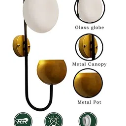 homesake Wall Lamp with Storage Planter image 4