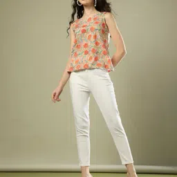 indie picks Sanganer Handblock Print Cotton Top image 4