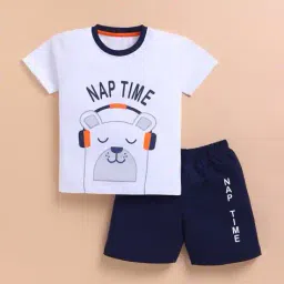 blushh berry Pack of 3 Boys Graphic Print Shorts & T-Shirt Sets image 4