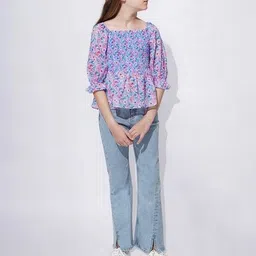 vero moda Girl Micro Print Top image 4