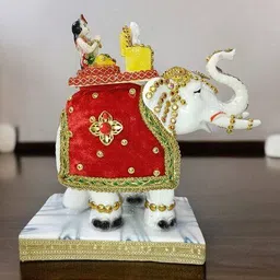 nayra handicrafts Decorative Erawat Showpiece image 4