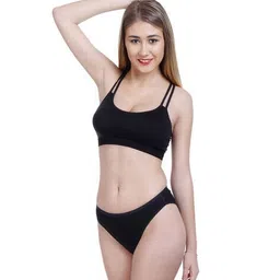 cumsin Women Pack of 6 Hipster Panties with Elasticated Waistband image 4