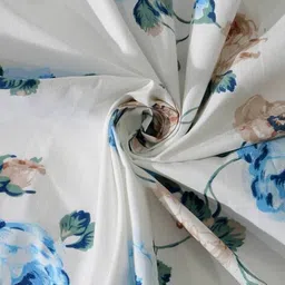 fabinaliv 300 TC Floral Print King Size Bedsheet with Pillow Covers image 4