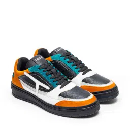 shoet Men Lace-Up Sneakers with Faux leather upper image 4