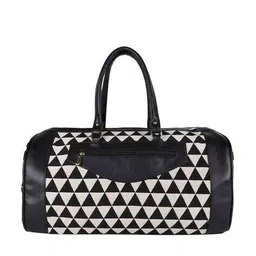 mini wesst Women Kadarshian Kit Geometric Print Duffel Bag image 4