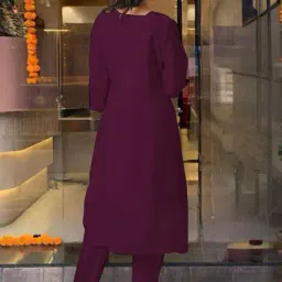 nyrika Women Embroidered Straight Kurta Suit Set image 4