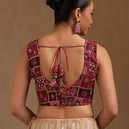 soch Women Embroidered Back Open Blouse  image 4
