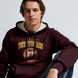 buda jeans co Men Typographic Print Regular Fit Hoodie image 4