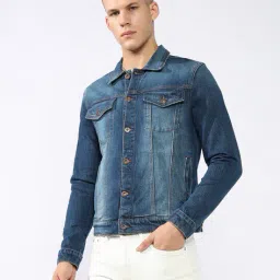 gas Washed Regular Fit Denim Jacket image 4