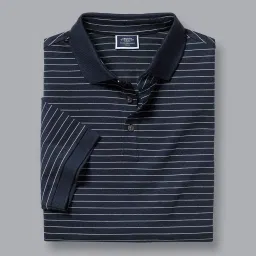 charles tyrwhitt Striped Pique Polo T-Shirt image 5