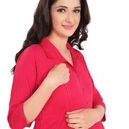 mamma's maternity Solid A-line Dress image 5