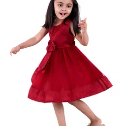 tior Fit & Flare Dress with Bow Applique image 5