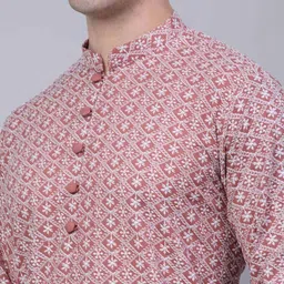 jompers Embroidered Cotton Long Kurta image 5