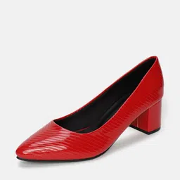 marc loire Chevron Pattern Pointed-Toe Pumps image 5