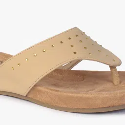 comfort plus by payless Embellished Thong-Strap Sandals image 5