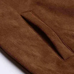campus sutra Zip-Front Suede Jacket image 5